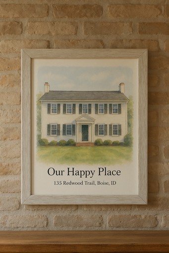 House portrait transformation